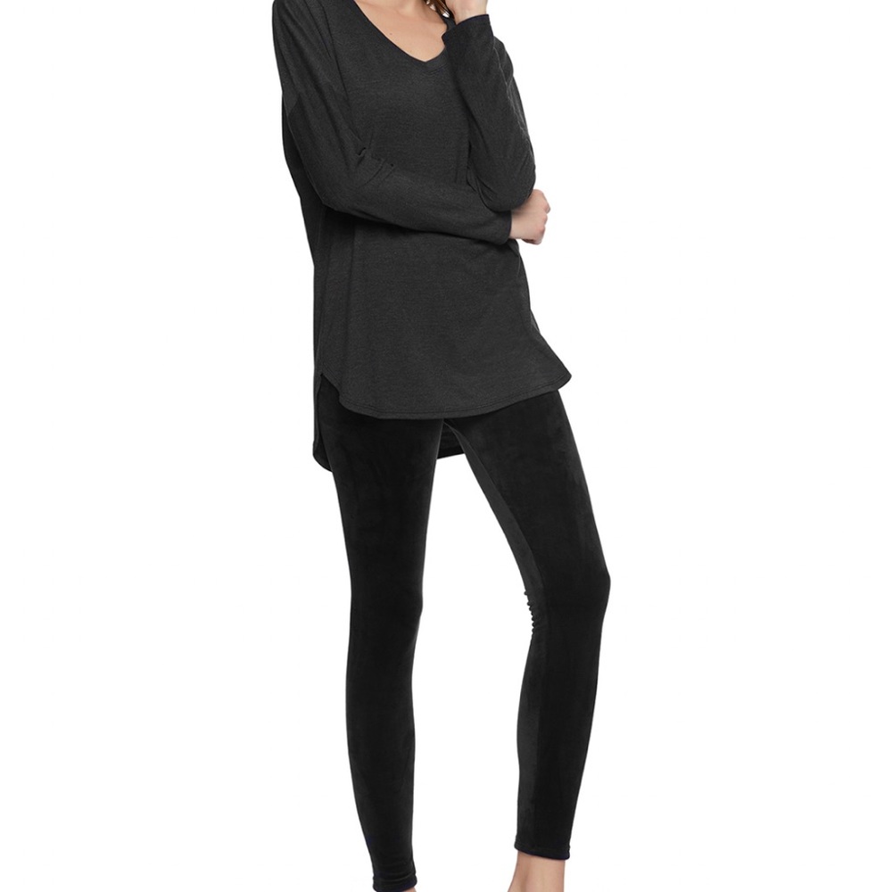 Felina Women's Ultra Luxe Velour Legging Lounge Set Ladies Loungewear Size L NEW
